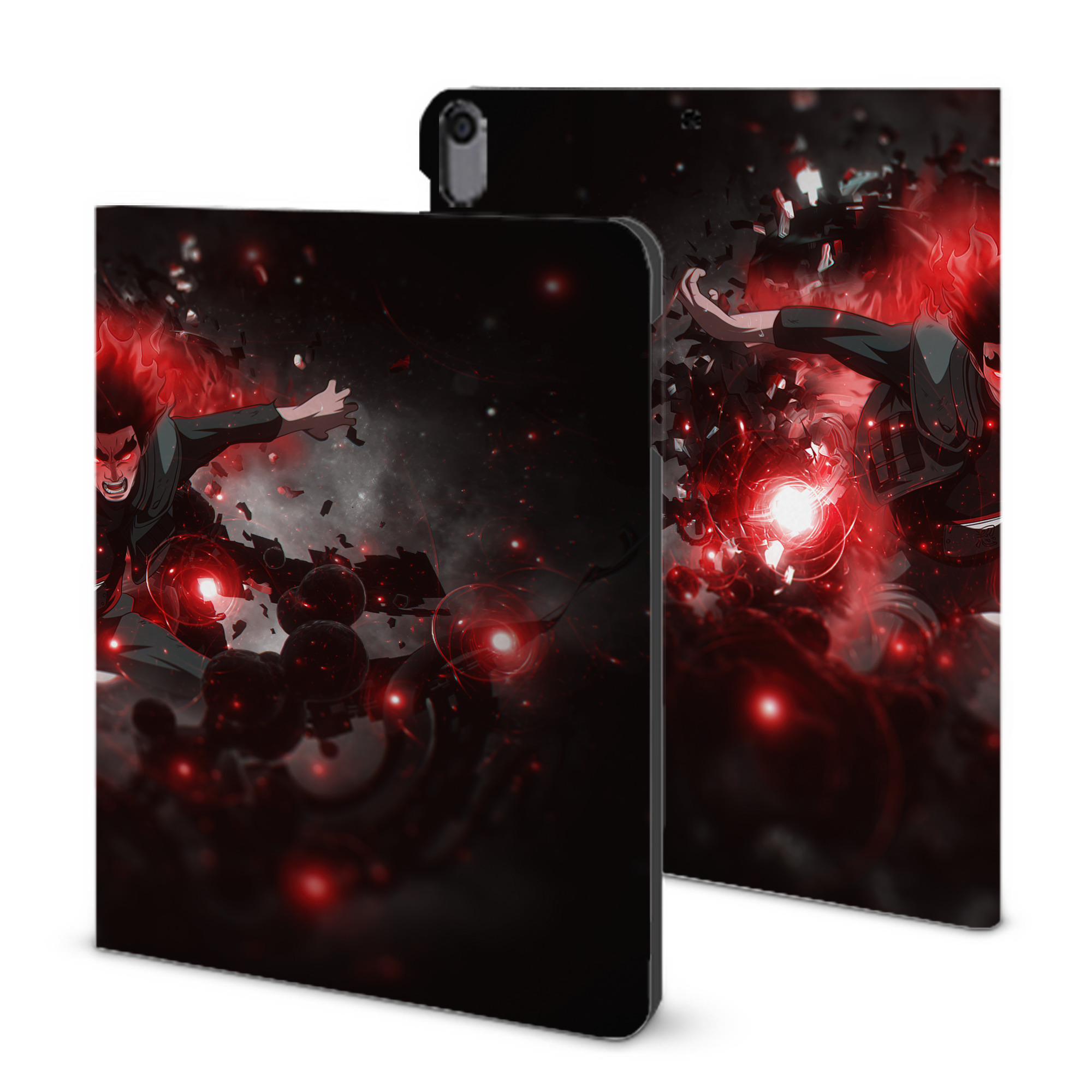 （画像用） NARUTO -ナルト- NARUTO -ナルト- 疾風伝 IPad ケース ブック型 PUレザー TPU 耐衝撃 軽量 薄型 ペン収納なし 全面保護 IPad 各モデル対応